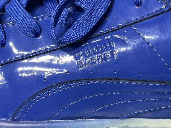 Puma Basket Patent Ice Fade (Men’s Size 13) Athletic Casual Sneaker Shoe Blue - Picture 2 of 8